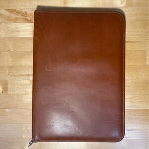 SD Vintage Top Grain Cowhide Portfolio with zipper closure